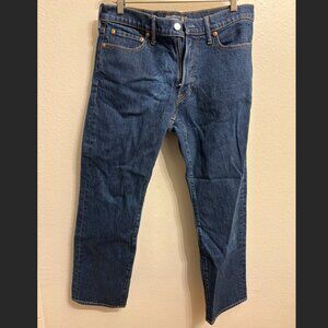 Abercrombie & Fitch Vintage Stretch Straight Blue Jeans (33 x 30)